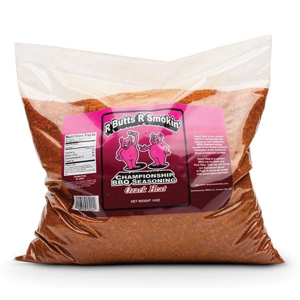 R Butts R Smokin' Ozark Heat BBQ Rub (5LB. COMPETITION BULK) - Modern Hustle Marketplace
