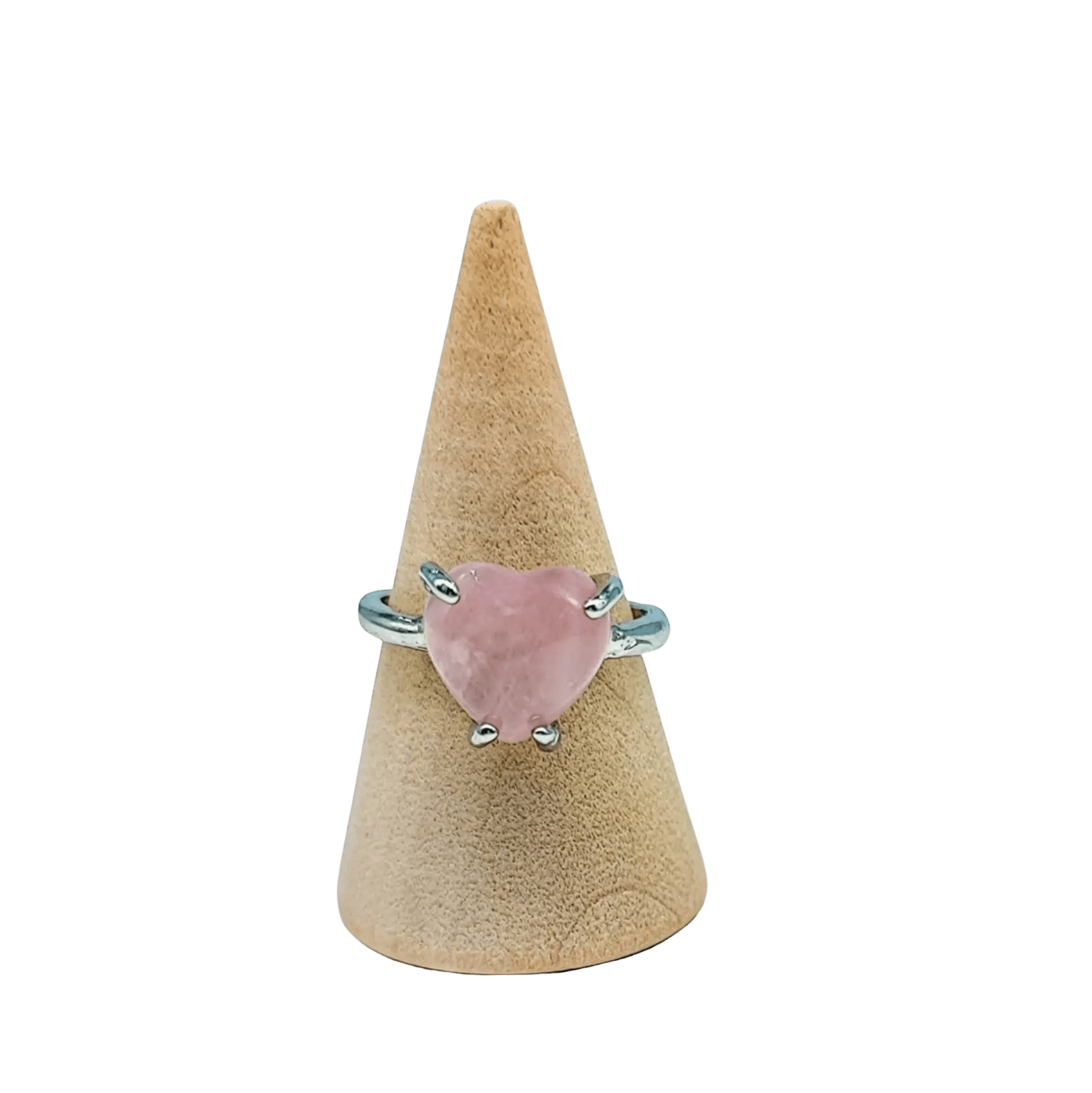 Ring - Rose Quartz - Round - Size 7 - 10 - Modern Hustle Marketplace