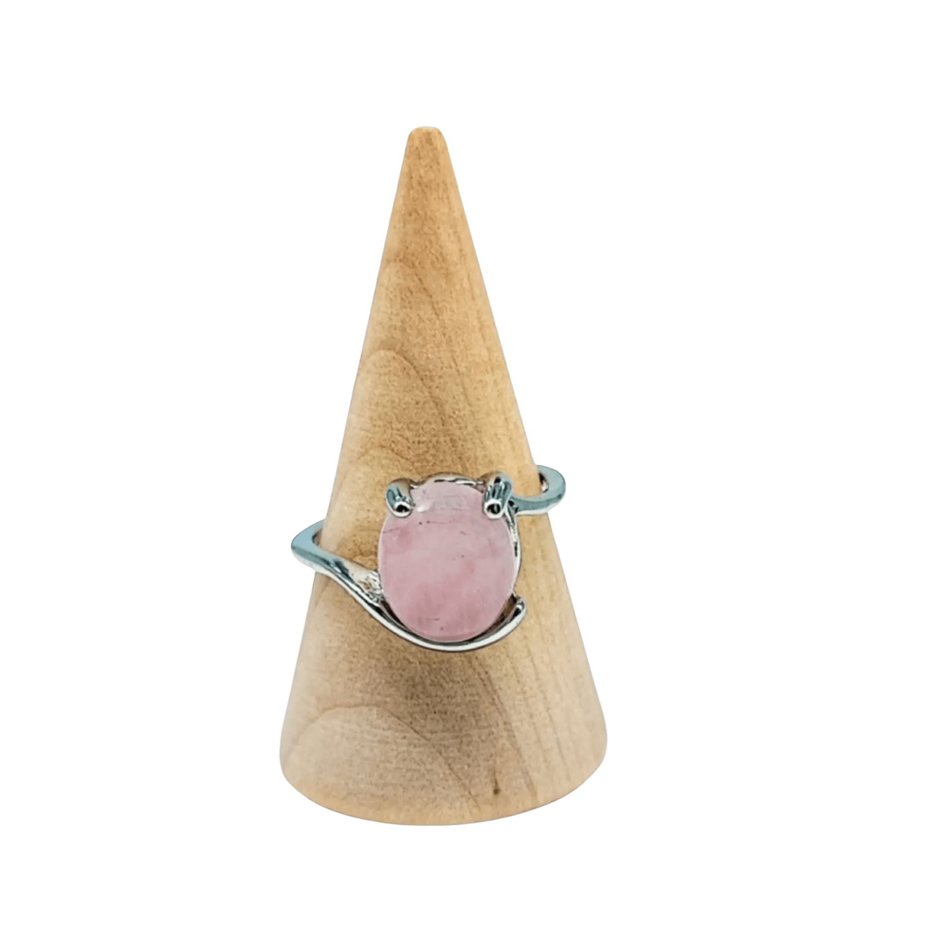 Ring - Rose Quartz - Round - Size 7 - 10 - Modern Hustle Marketplace