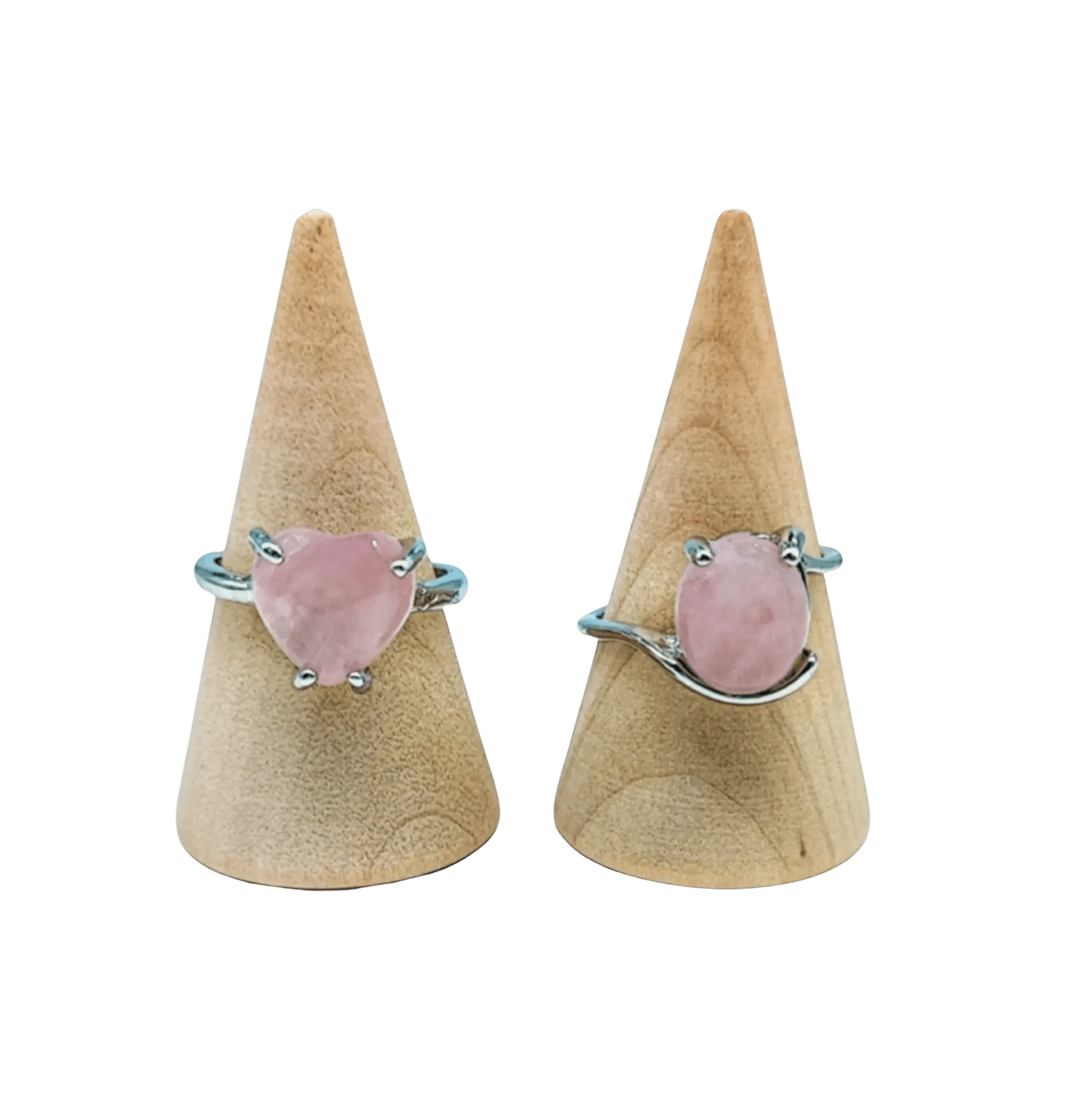 Ring - Rose Quartz - Round - Size 7 - 10 - Modern Hustle Marketplace