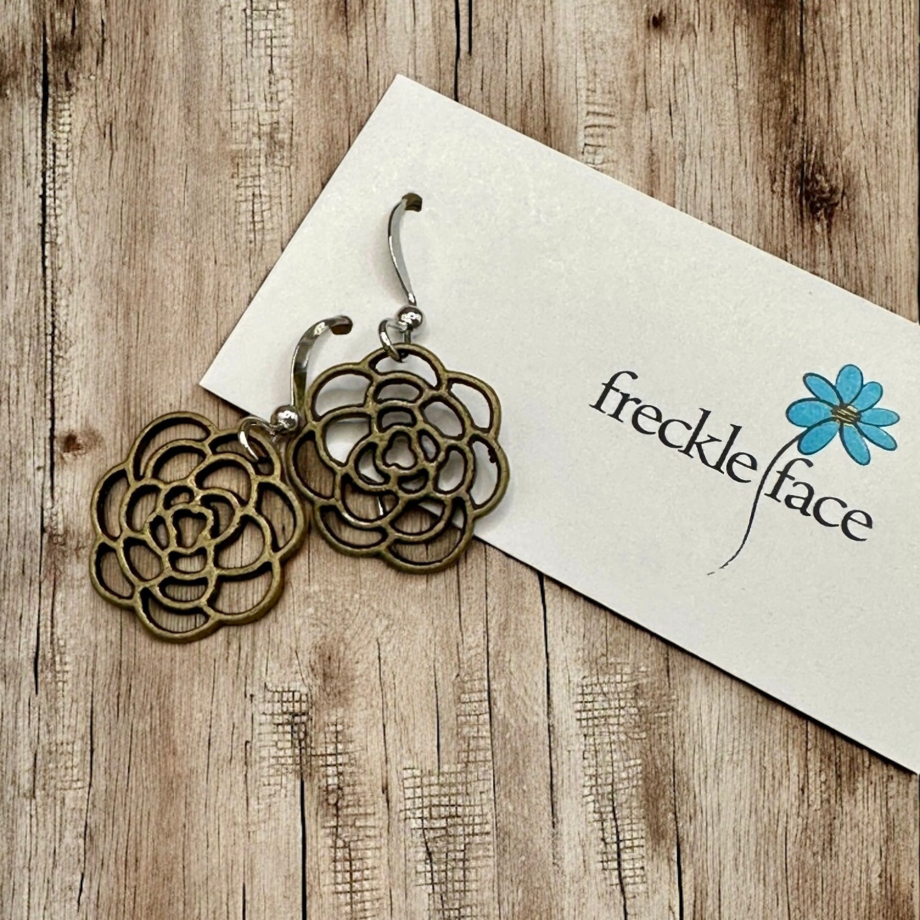 Rose Flower Earrings - Modern Hustle Marketplace
