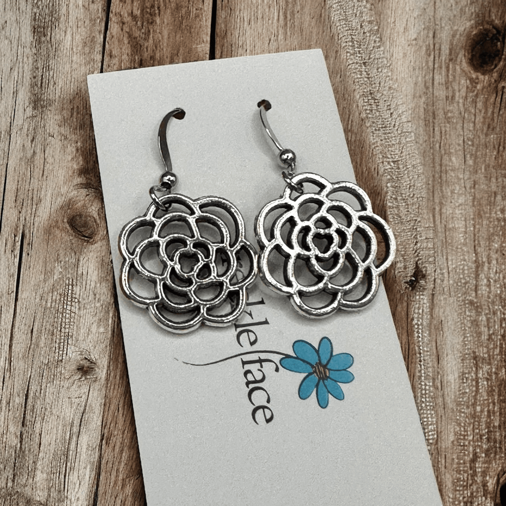 Rose Flower Earrings - Modern Hustle Marketplace
