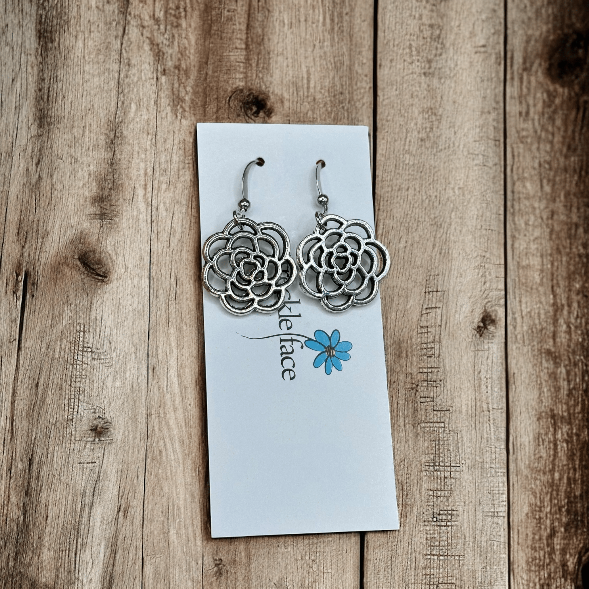 Rose Flower Earrings - Modern Hustle Marketplace