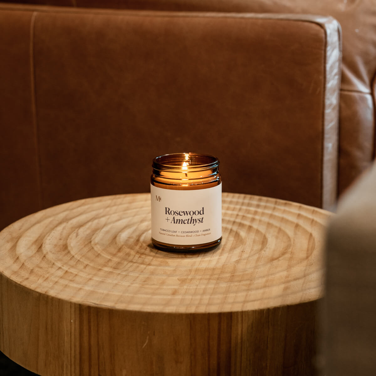 Rosewood + Amethyst Candle Jar - Modern Hustle Marketplace