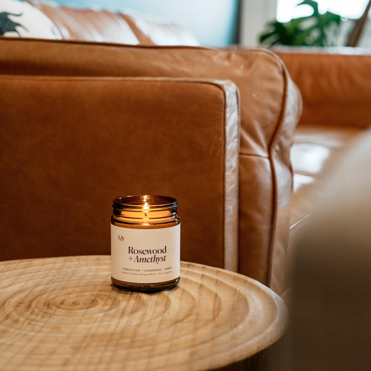 Rosewood + Amethyst Candle Jar - Modern Hustle Marketplace