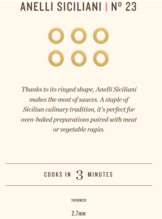 RUMMO ANELLI SICILIANI | Nº 23 500G - Modern Hustle Marketplace