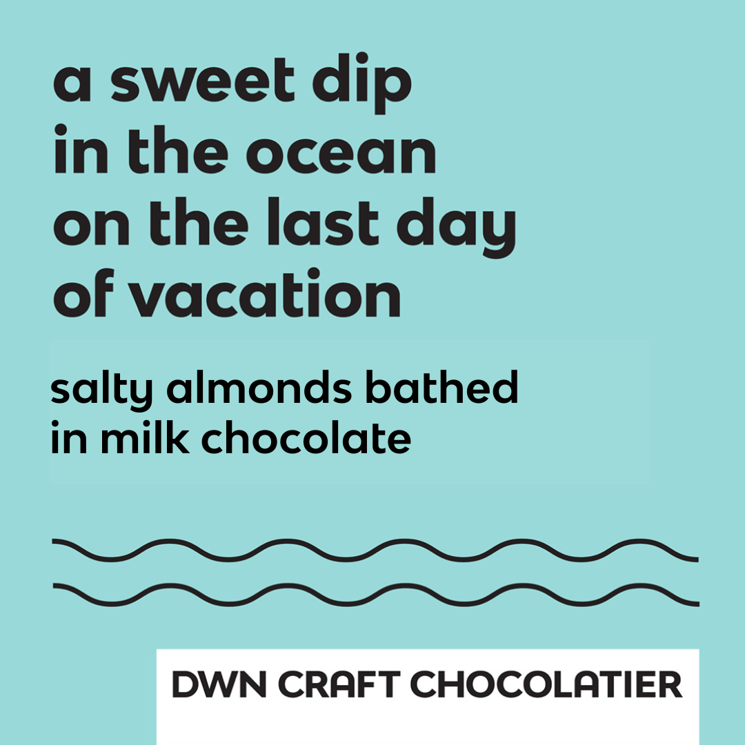 salty almonds bathed in milk chocolate - Modern Hustle Marketplace
