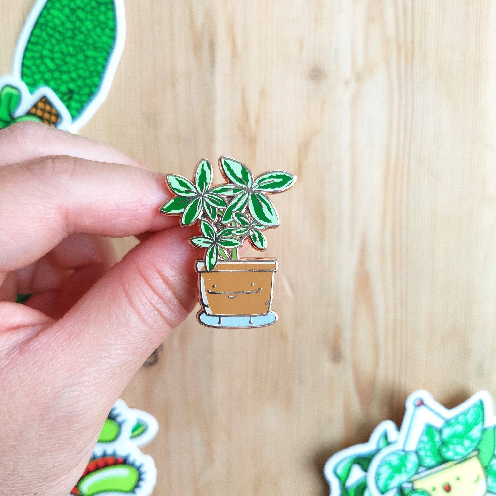 Schefflera Enamel Pin - Modern Hustle Marketplace