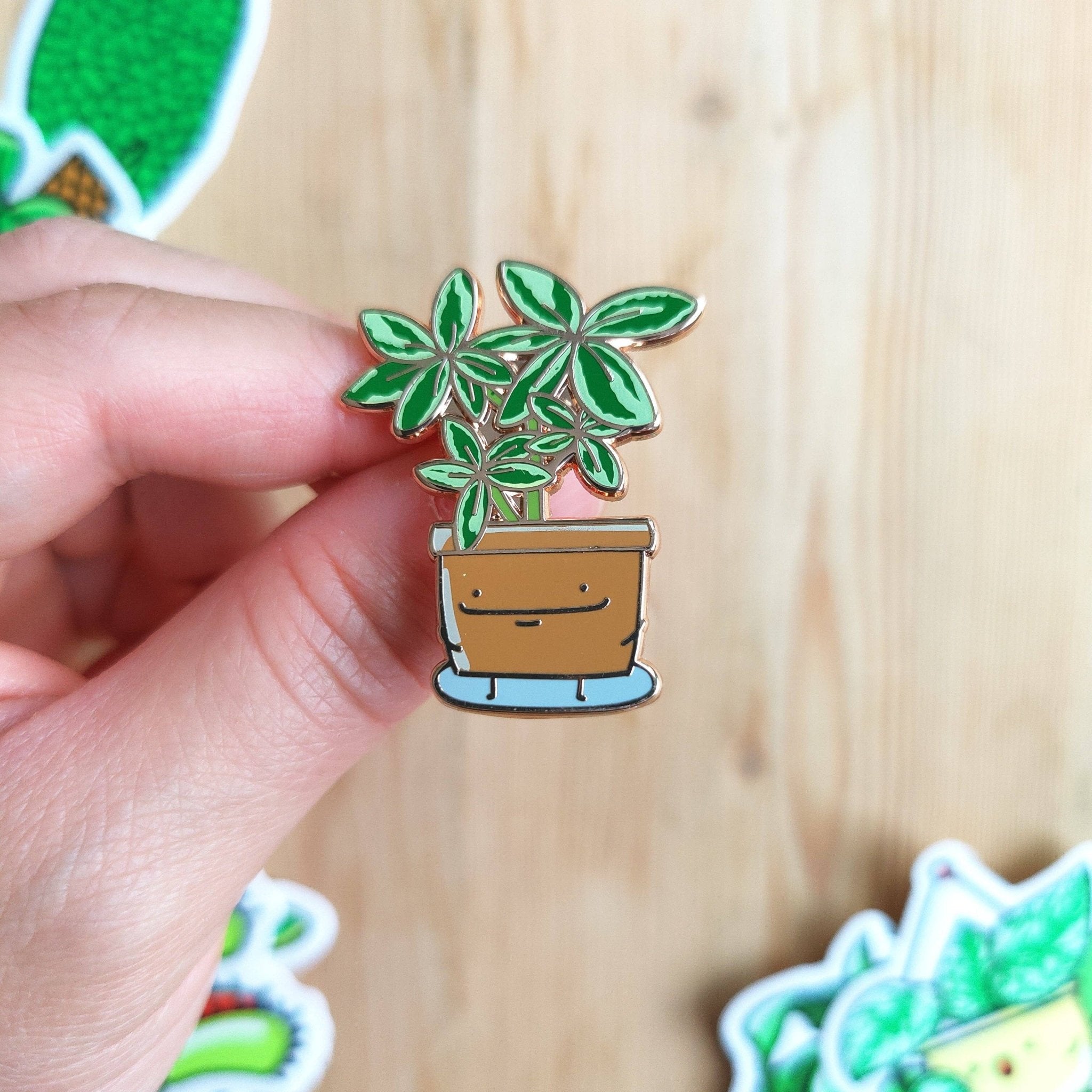Schefflera Enamel Pin - Modern Hustle Marketplace