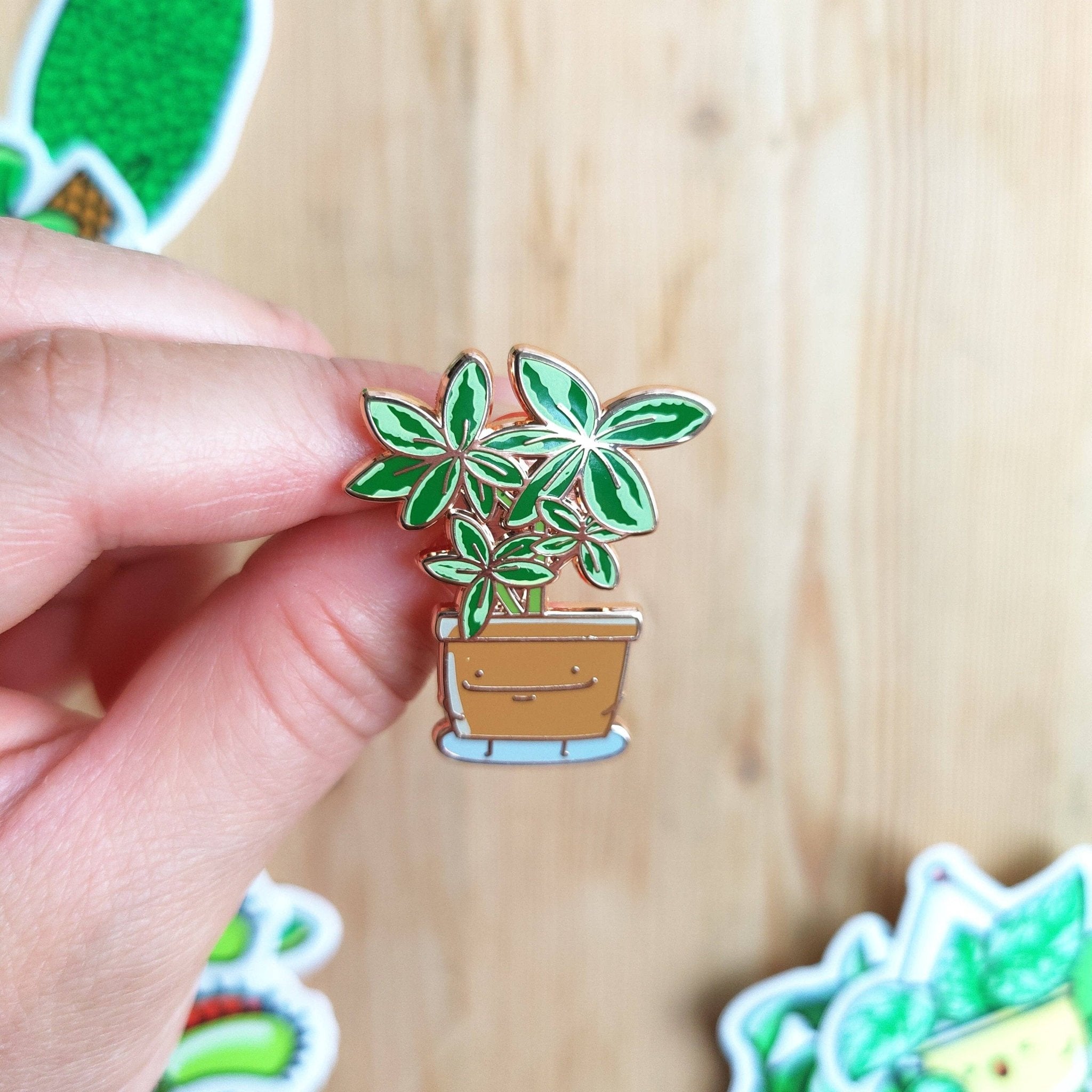 Schefflera Enamel Pin - Modern Hustle Marketplace