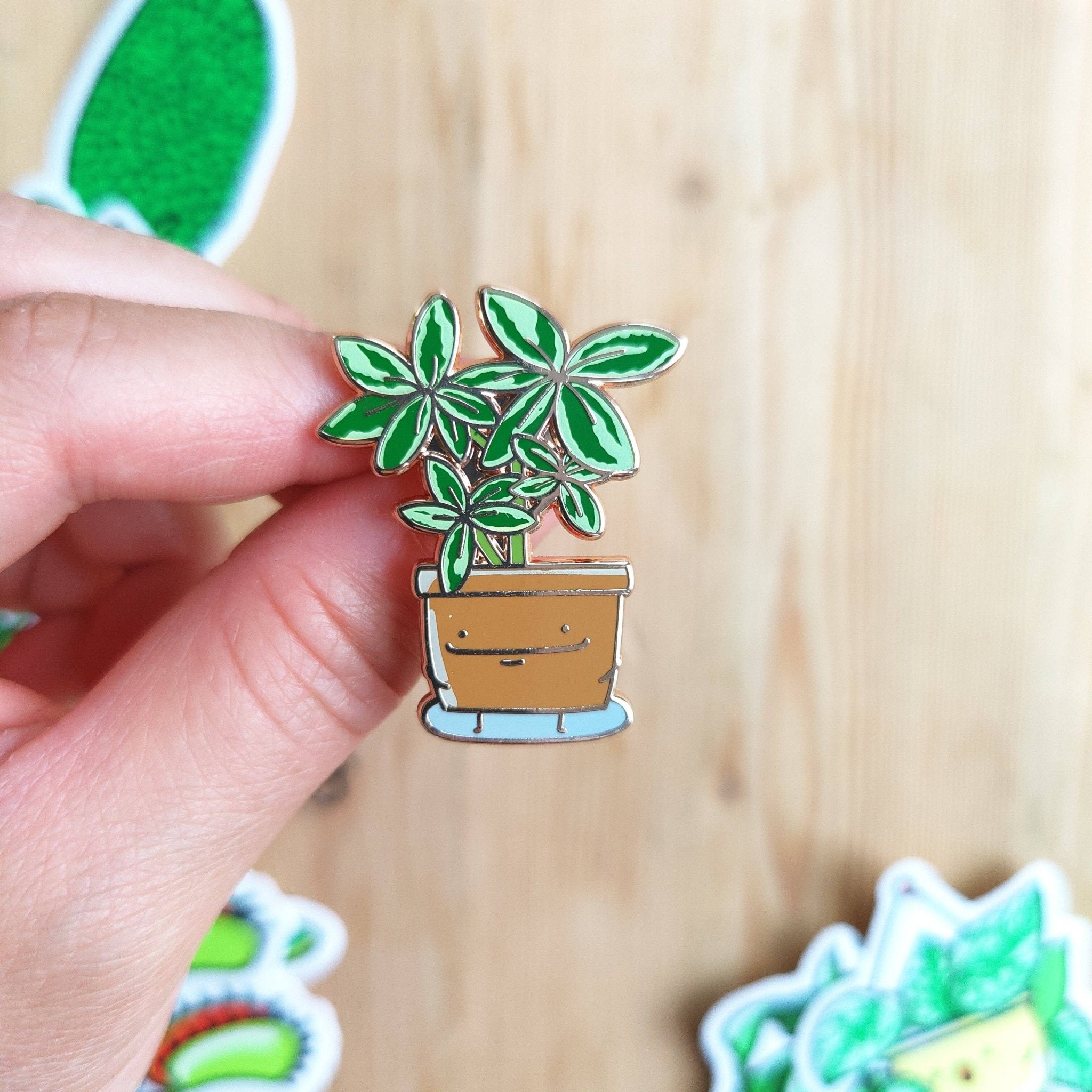 Schefflera Enamel Pin - Modern Hustle Marketplace
