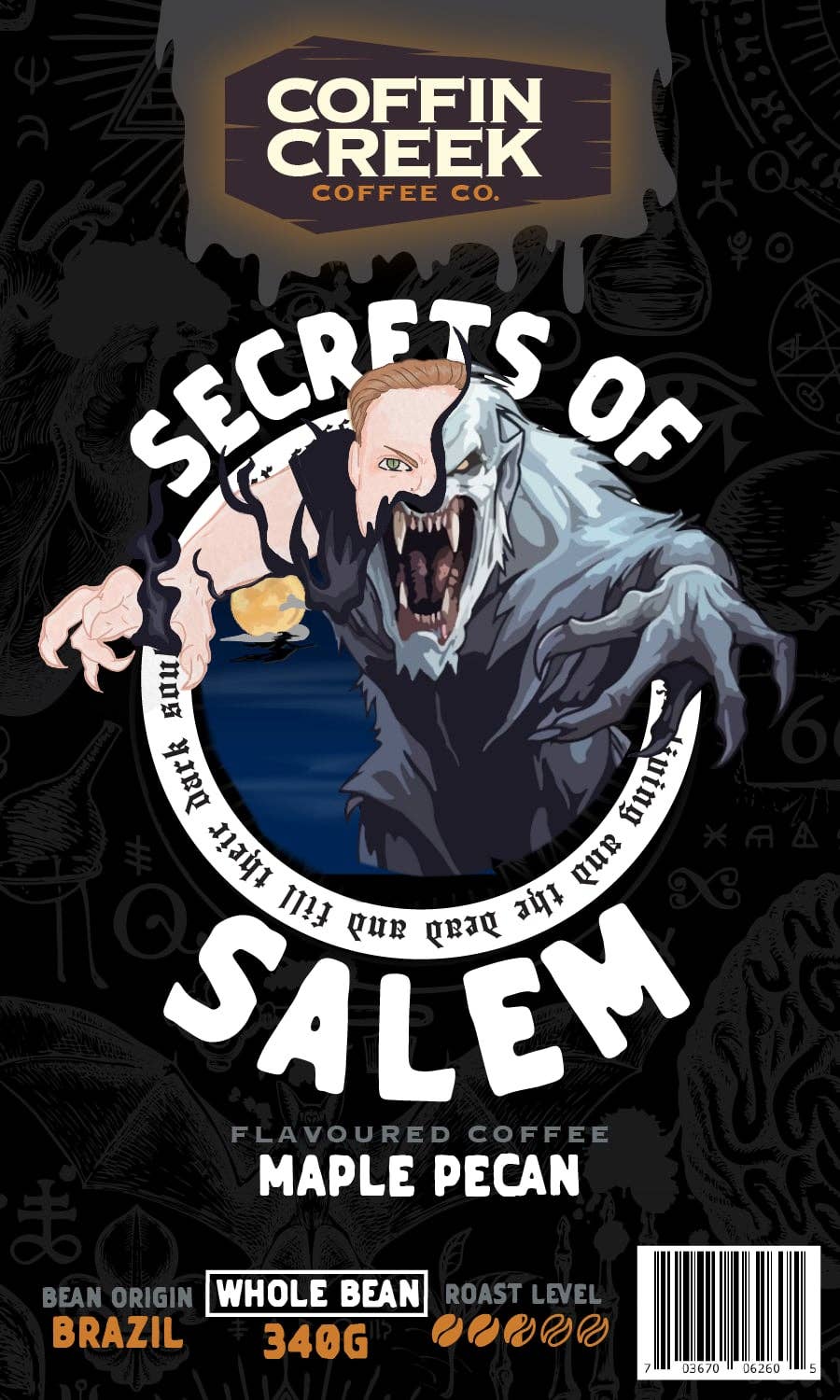 Secrets of Salem - Maple Pecan Flavor: Drip Coffee Maker Grind - Modern Hustle Marketplace