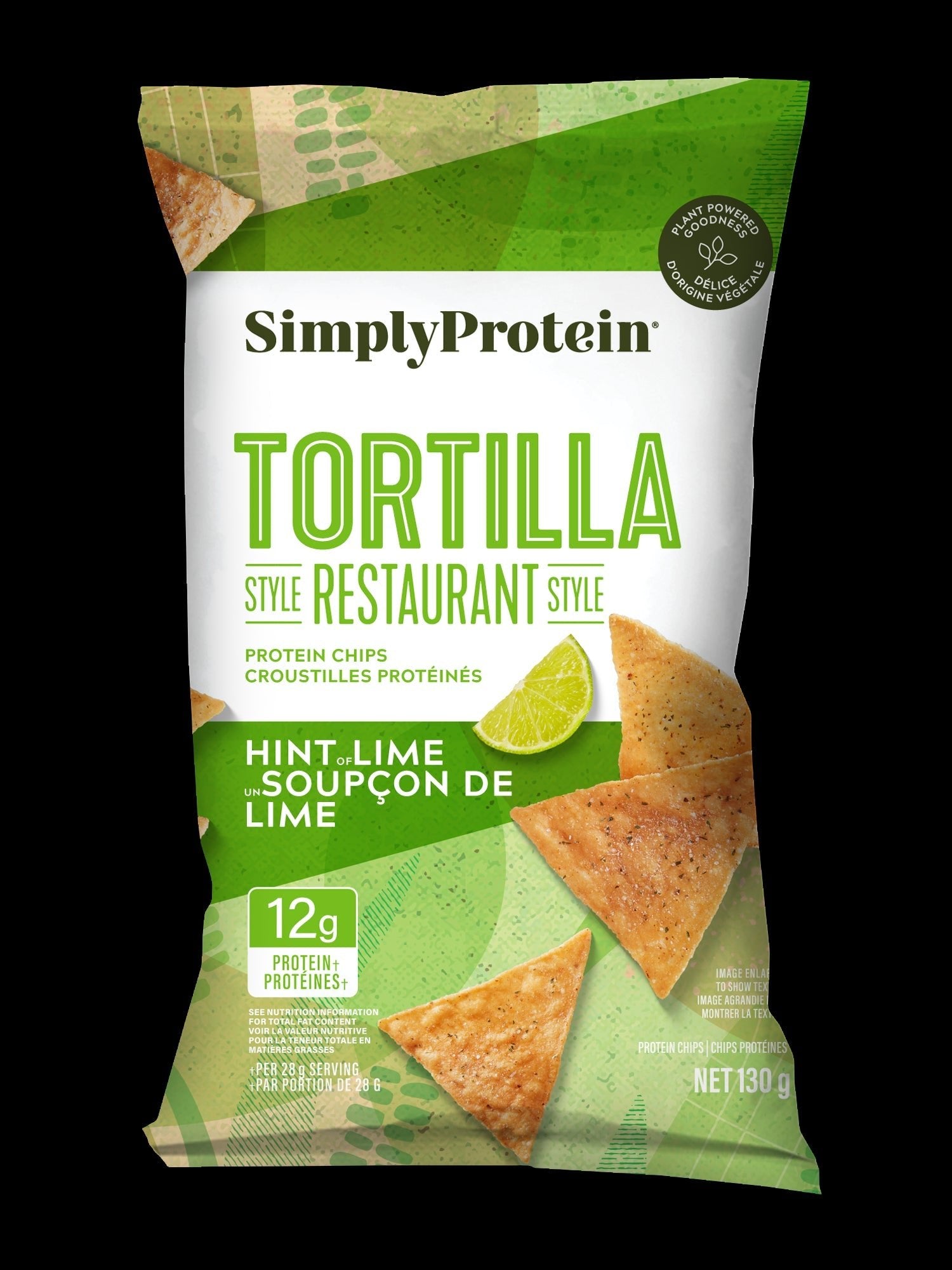 SimplyProtein - Tortilla Chips Hint of Lime (130g) - Modern Hustle Marketplace