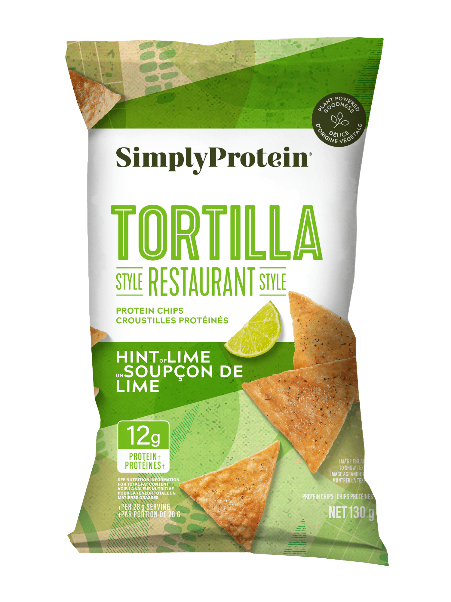 SimplyProtein - Tortilla Chips Hint of Lime (130g) - Modern Hustle Marketplace