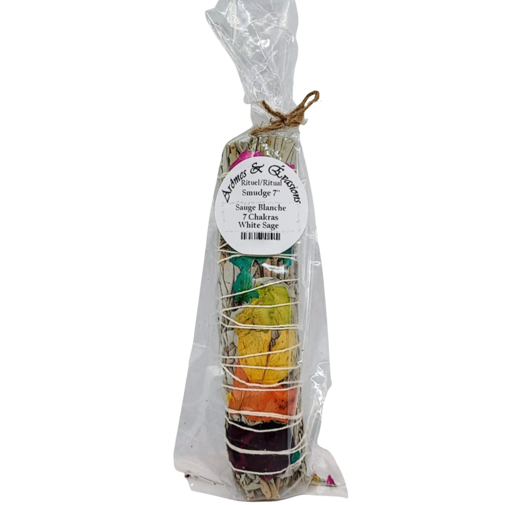 Smudging Incense Stick - Sage & 7 Chakras - 7'' - Modern Hustle Marketplace