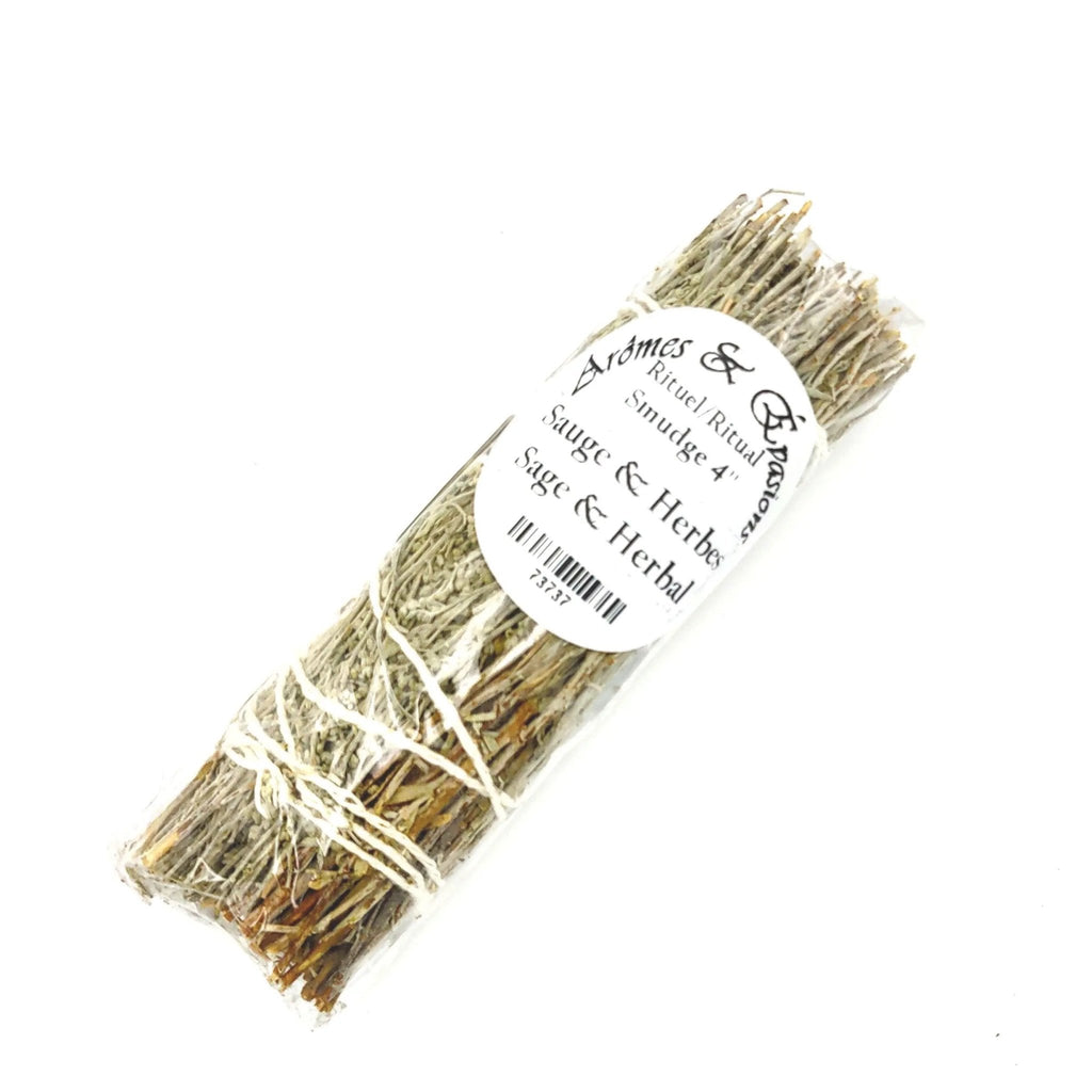 Smudging Incense Stick - Sage & Herbal Mixed - 4'' - Modern Hustle Marketplace