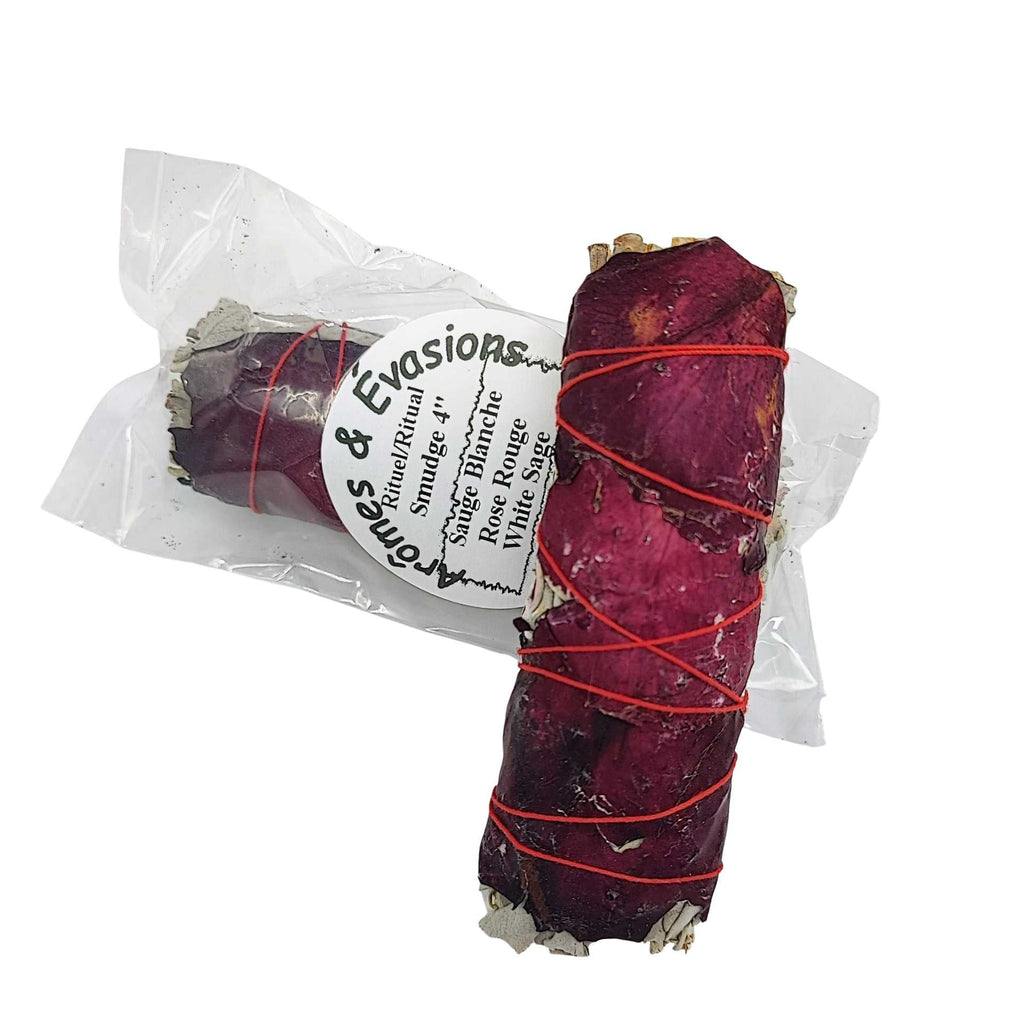 Smudging Incense Stick - Sage & Rose Petals - 4" - Modern Hustle Marketplace