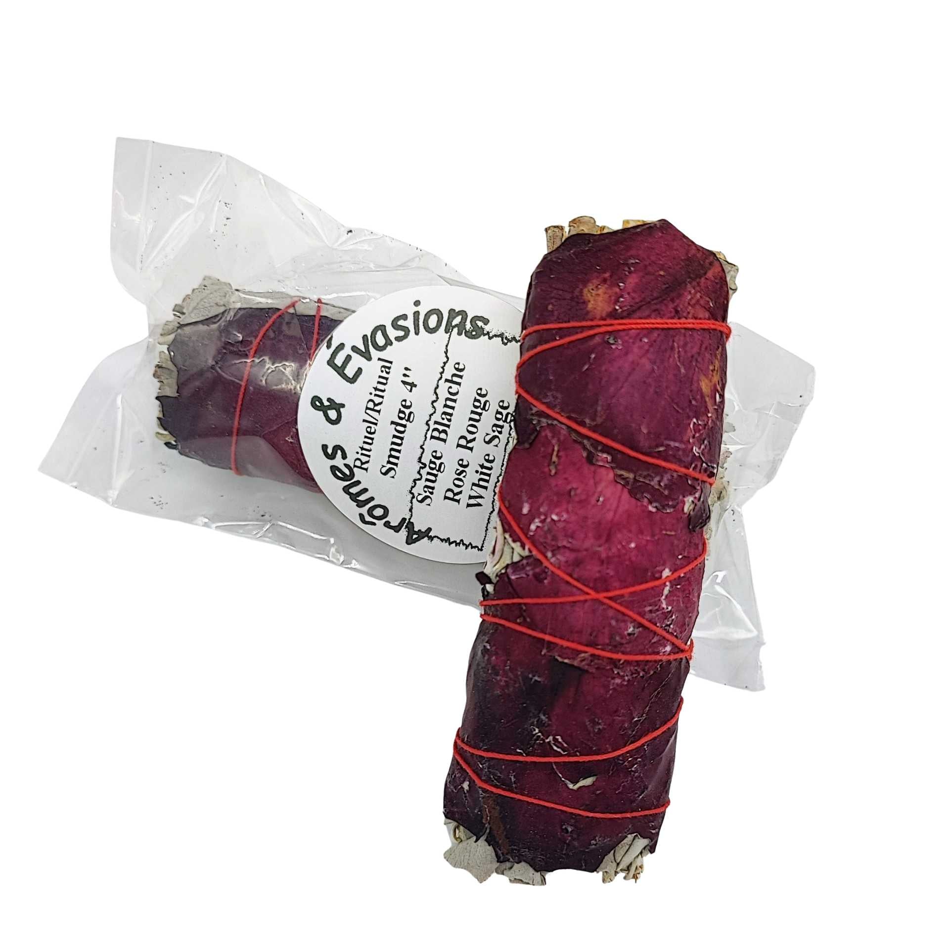 Smudging Incense Stick - Sage & Rose Petals - 4" - Modern Hustle Marketplace