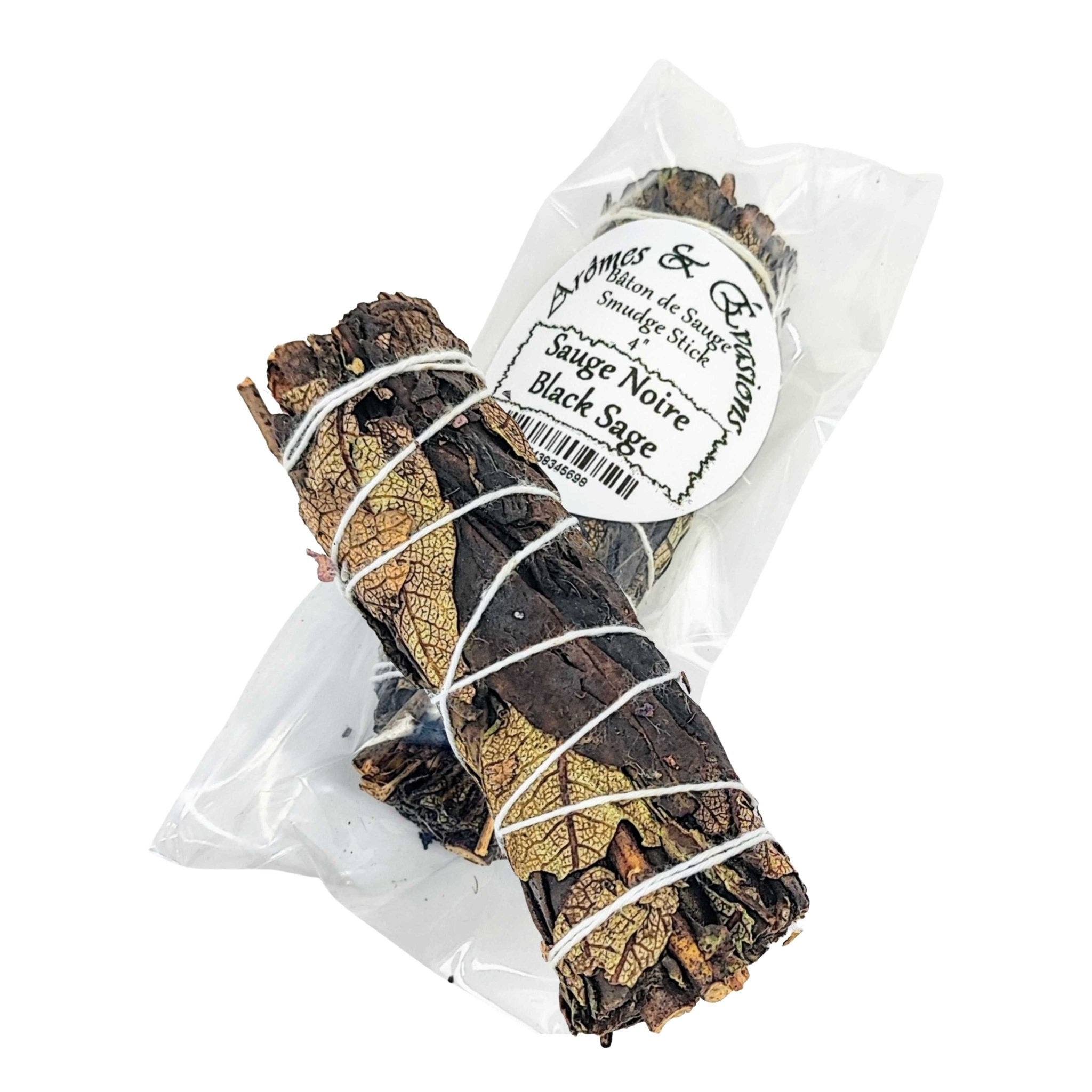 Smudging Incense Stick - White & Black Sage - 4" - Modern Hustle Marketplace