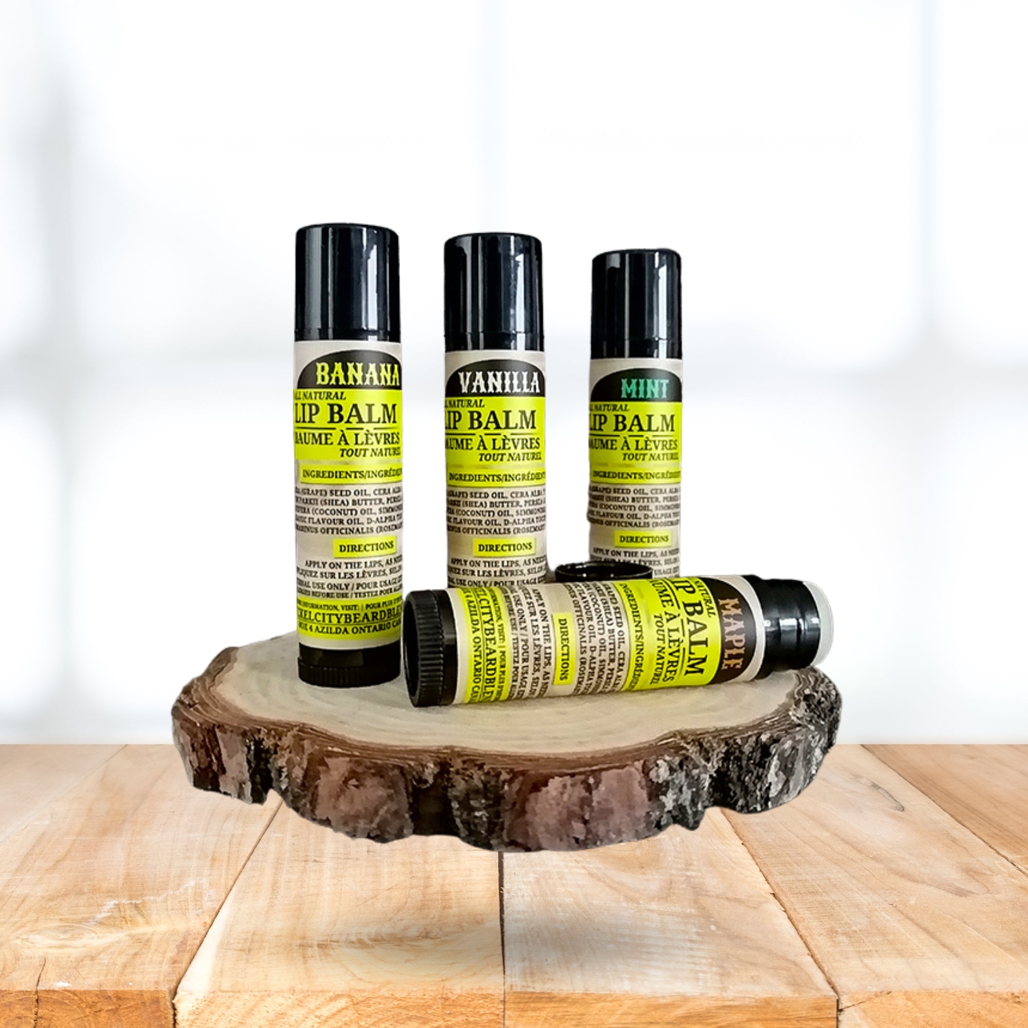 Soothing & Nourishing Lip Balm (4.5g) – Banana, Vanilla, Mint & Maple Flavors | Natural Hydrating Lip Care - Modern Hustle Marketplace