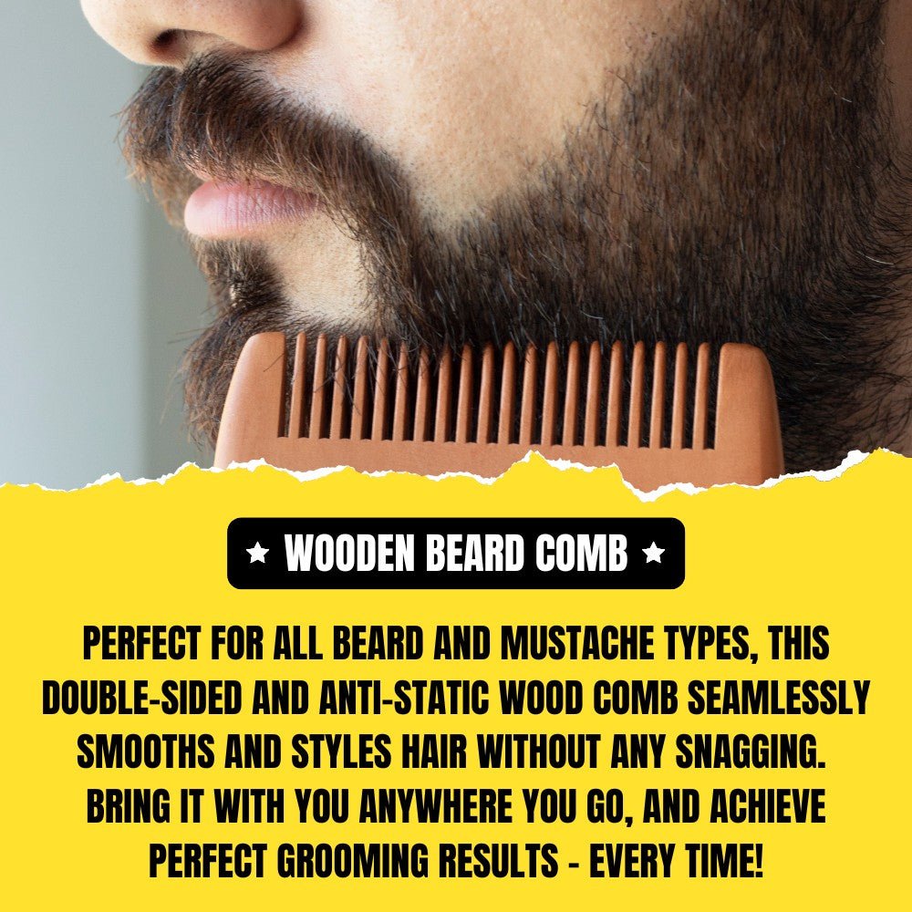 SoulSplitter Dual - Sided Beard Comb – Premium Grooming Comb for Detangling & Styling - Modern Hustle Marketplace