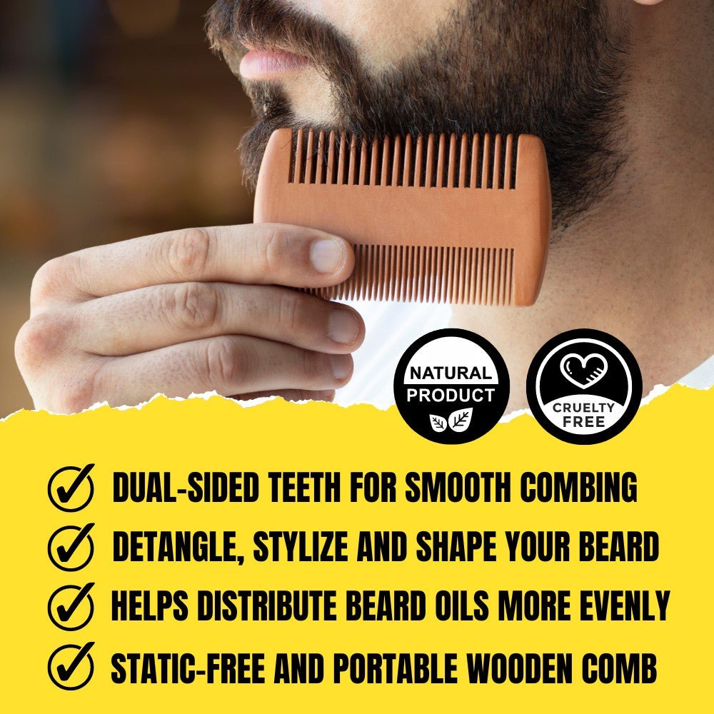 SoulSplitter Dual - Sided Beard Comb – Premium Grooming Comb for Detangling & Styling - Modern Hustle Marketplace