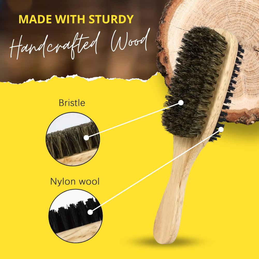 SoulStroker Premium Beard Brush – Dual Bristle Grooming Brush for Styling & Conditioning - Modern Hustle Marketplace