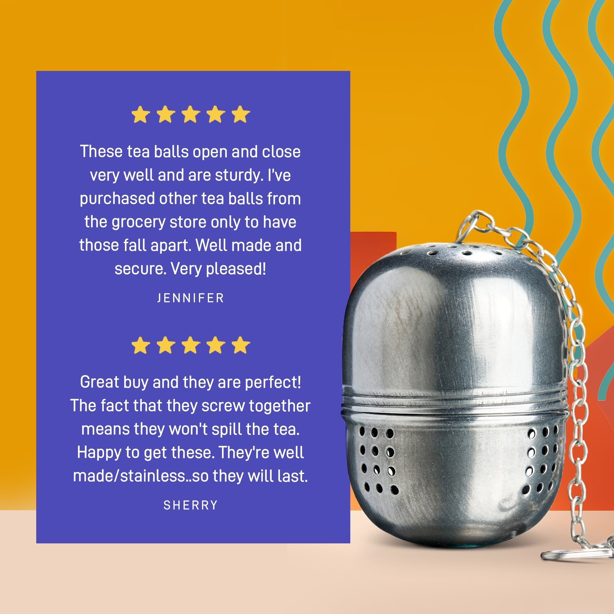 Stainless Steel Tea Ball Strainer for Loose Leaf - Modern Hustle Marketplace