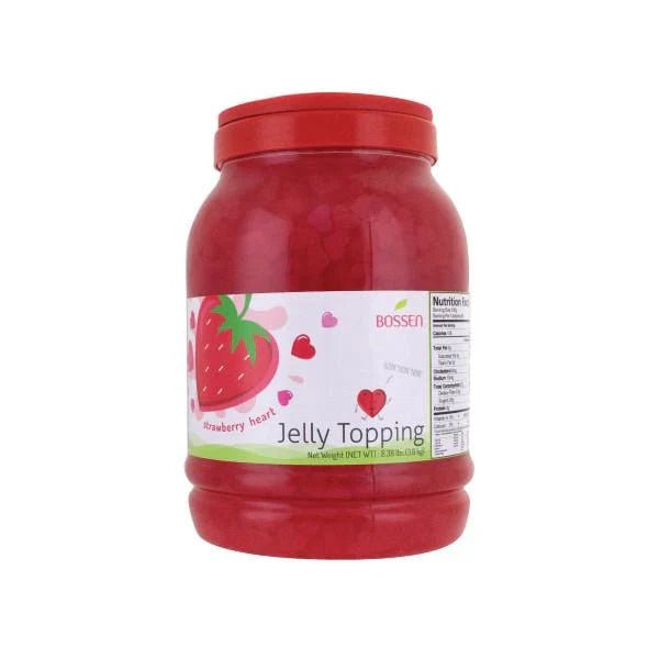 Strawberry Heart Jelly | Coconut Jelly | Multi - Use | Bubble Tea Topping | Ice Cream Topping | Foodservice Canada - Modern Hustle Marketplace