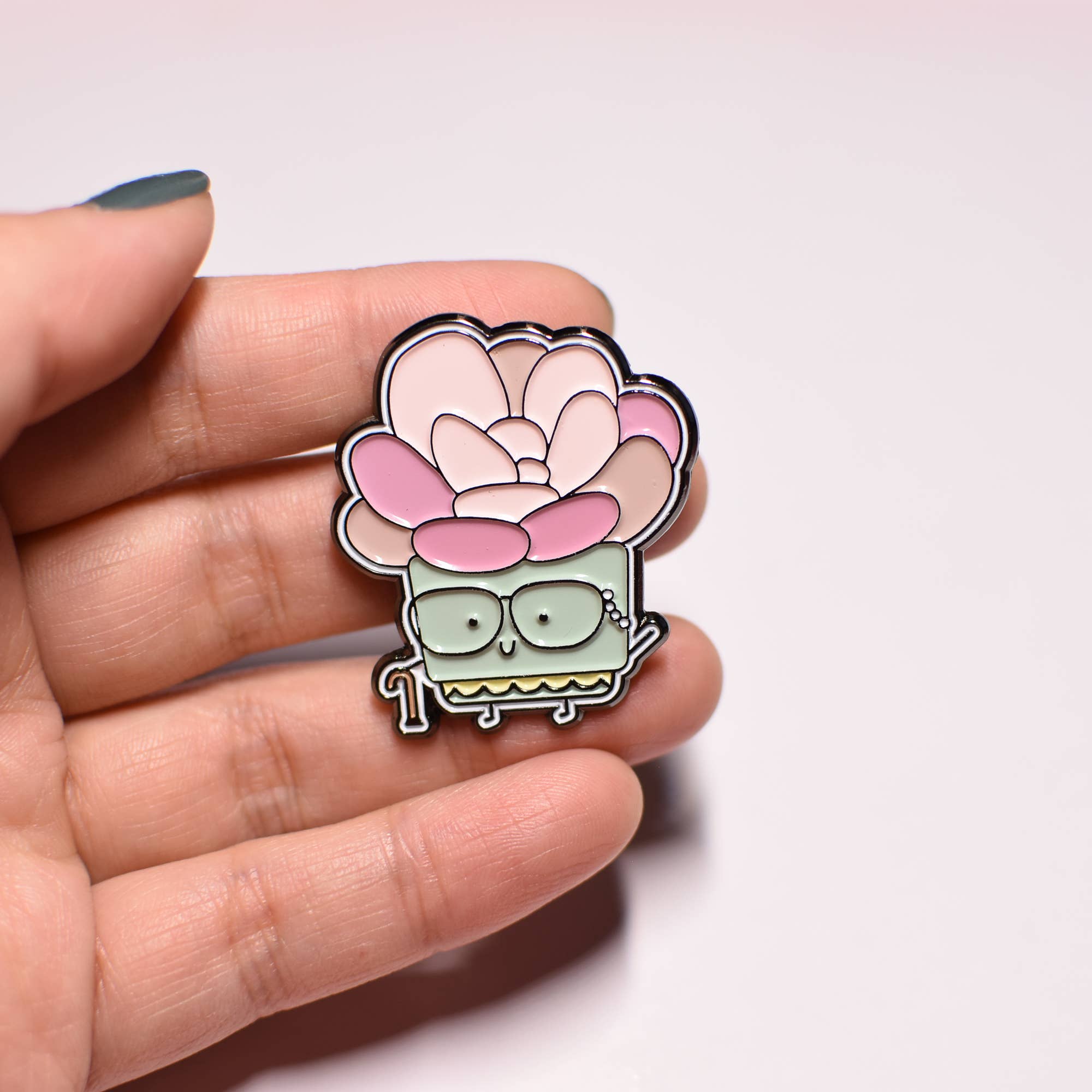 Succulent Granny Enamel Pin - Modern Hustle Marketplace