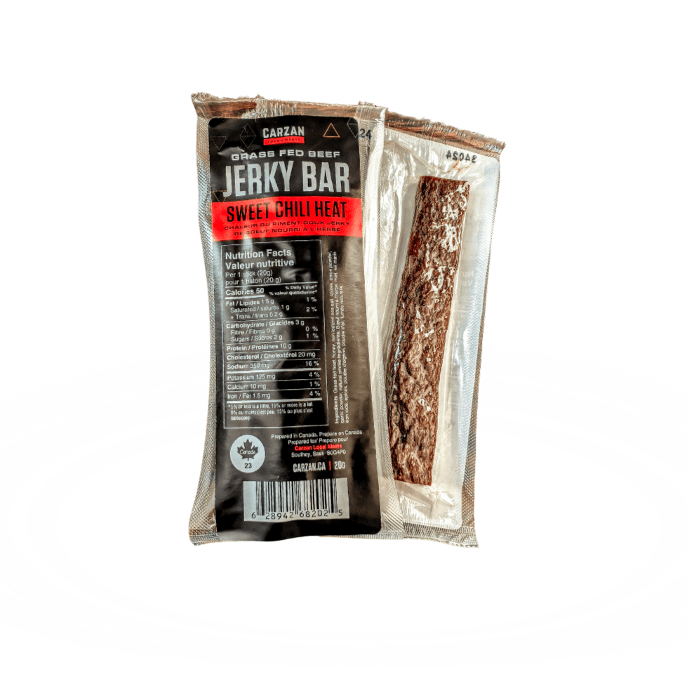 Sweet Chili Heat Grass - Fed Beef Jerky Bars - Modern Hustle Marketplace