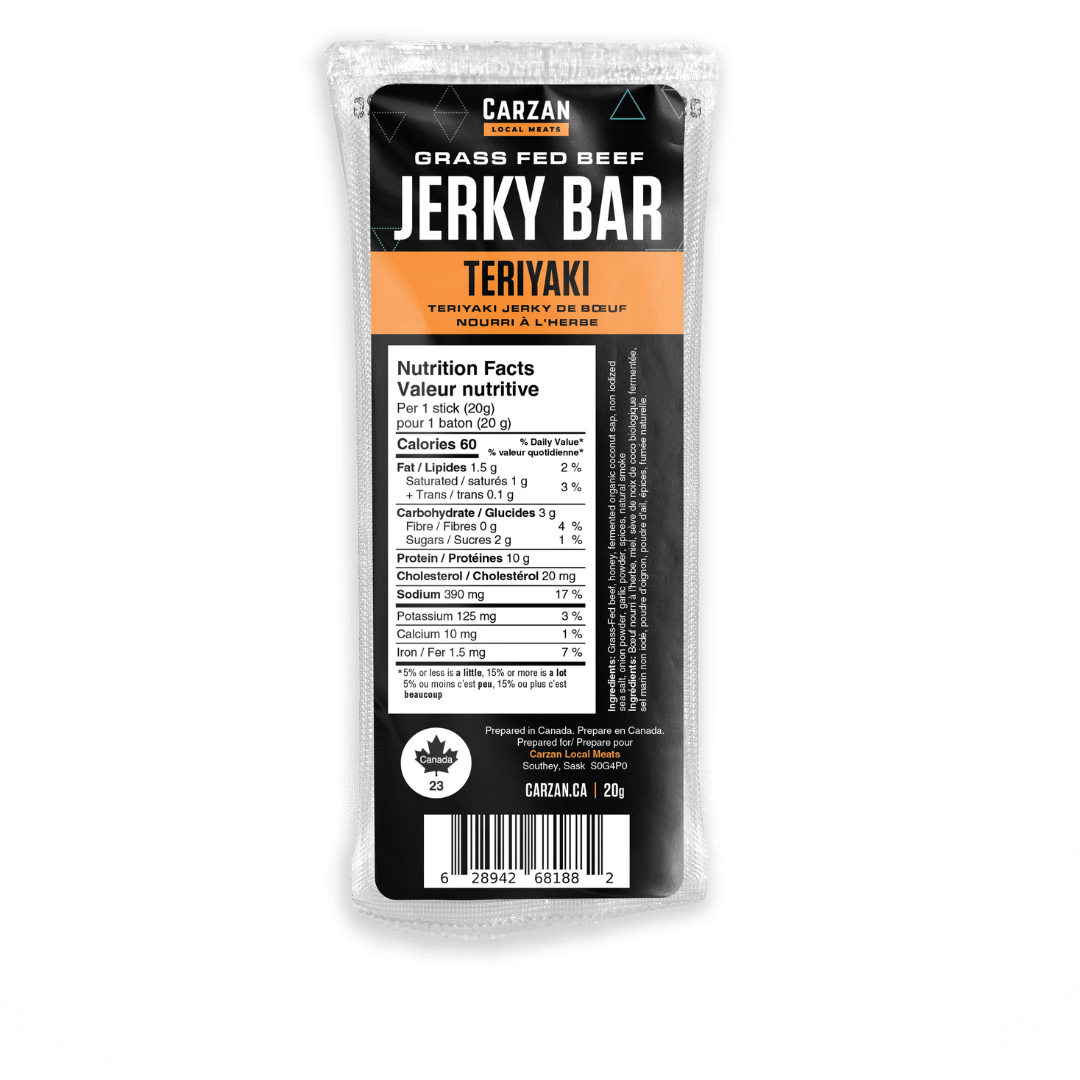 Teriyaki Grass - Fed Beef Jerky Bars - Modern Hustle Marketplace