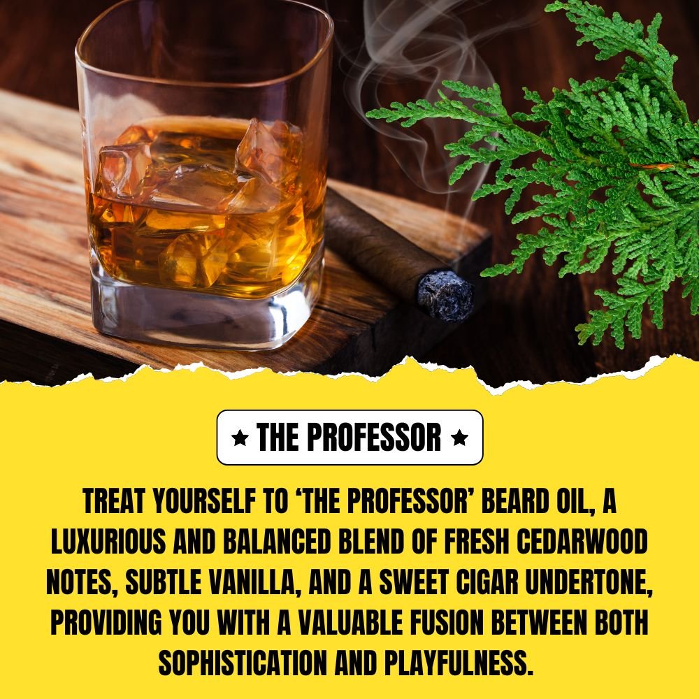 The Professor Beard Oil (30ml) – Cedarwood, Vanilla & Sweet Cigar | Premium Conditioning Beard Oil | Dr. Chris Schneider Collaboration - Modern Hustle Marketplace