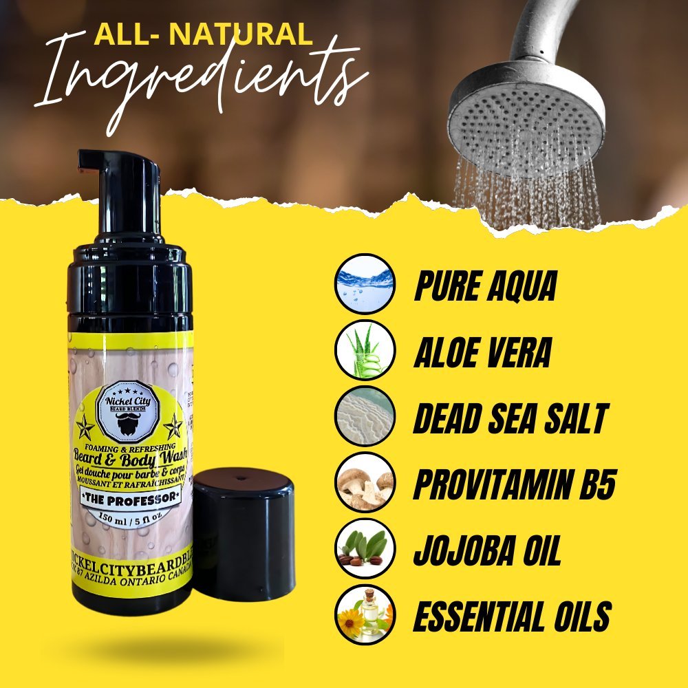 The Professor Beard Wash (150ml) – Cedarwood, Vanilla & Sweet Cigar | Gentle Beard Shampoo & Cleanser | Dr. Chris Schneider Collaboration - Modern Hustle Marketplace