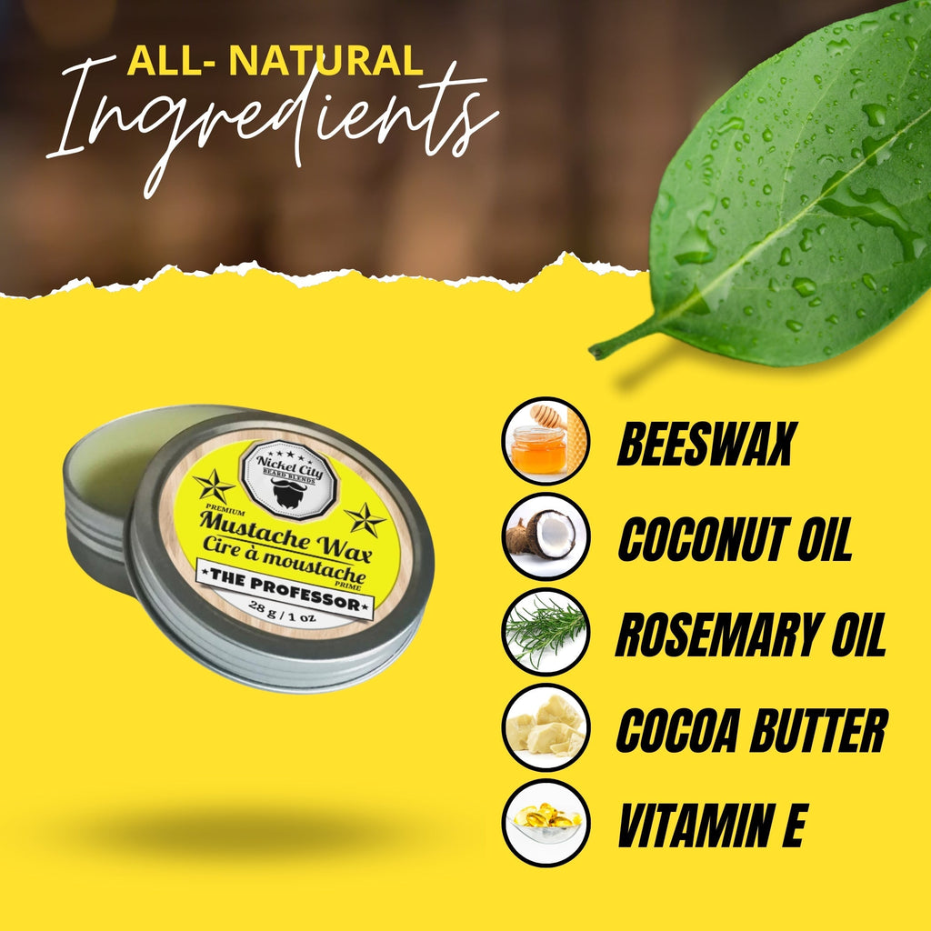 The Professor Mustache Wax (28g) – Crisp Cedarwood, Smooth Vanilla & Sweet Cigar | Strong Hold Grooming Wax | Dr. Chris Schneider Collaboration - Modern Hustle Marketplace