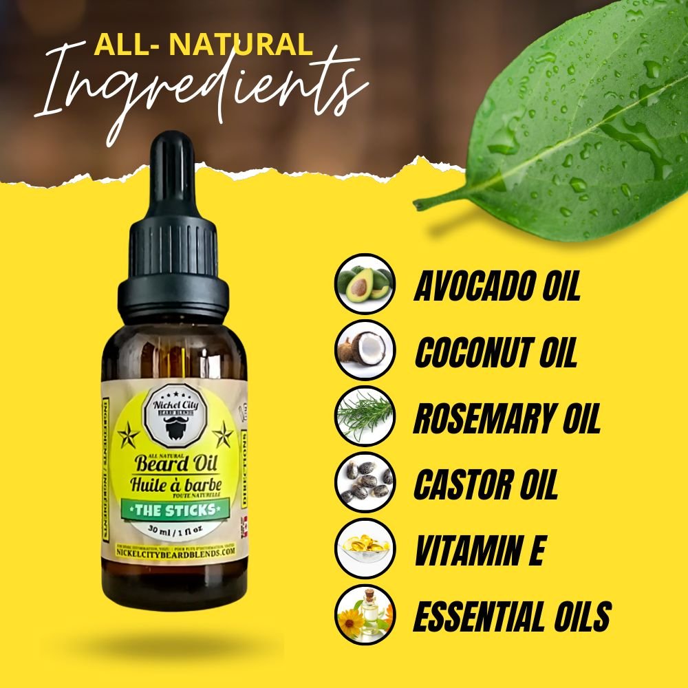 The Sticks Beard Oil (30ml) – Cedarwood & Tropical Citrus | Premium Conditioning Beard Oil - Modern Hustle Marketplace