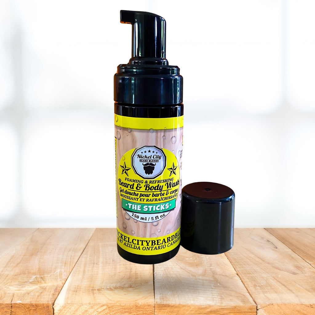 The Sticks Beard Wash (150ml) – Cedarwood & Tropical Citrus Scent | Refreshing Beard Shampoo & Cleanser - Modern Hustle Marketplace