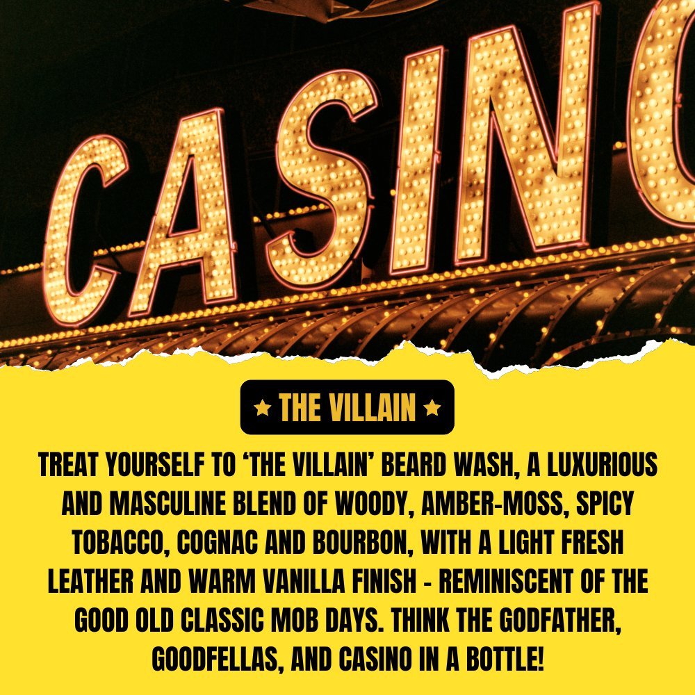 The Villain Beard Wash (150ml) – Spiced Tobacco, Fresh Leather, Cognac & Bourbon with Creamy Vanilla | Refreshing Beard Shampoo & Cleanser - Modern Hustle Marketplace