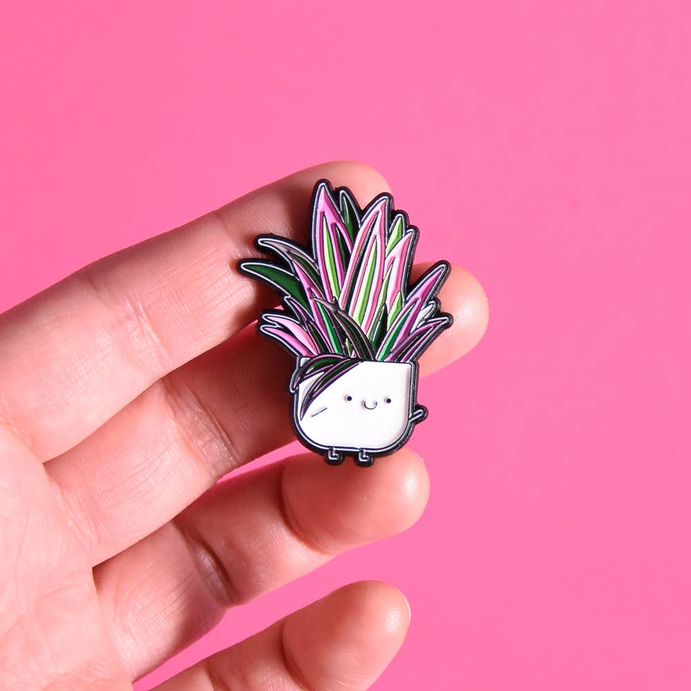Tradescantia spathacea Enamel Pin - Modern Hustle Marketplace
