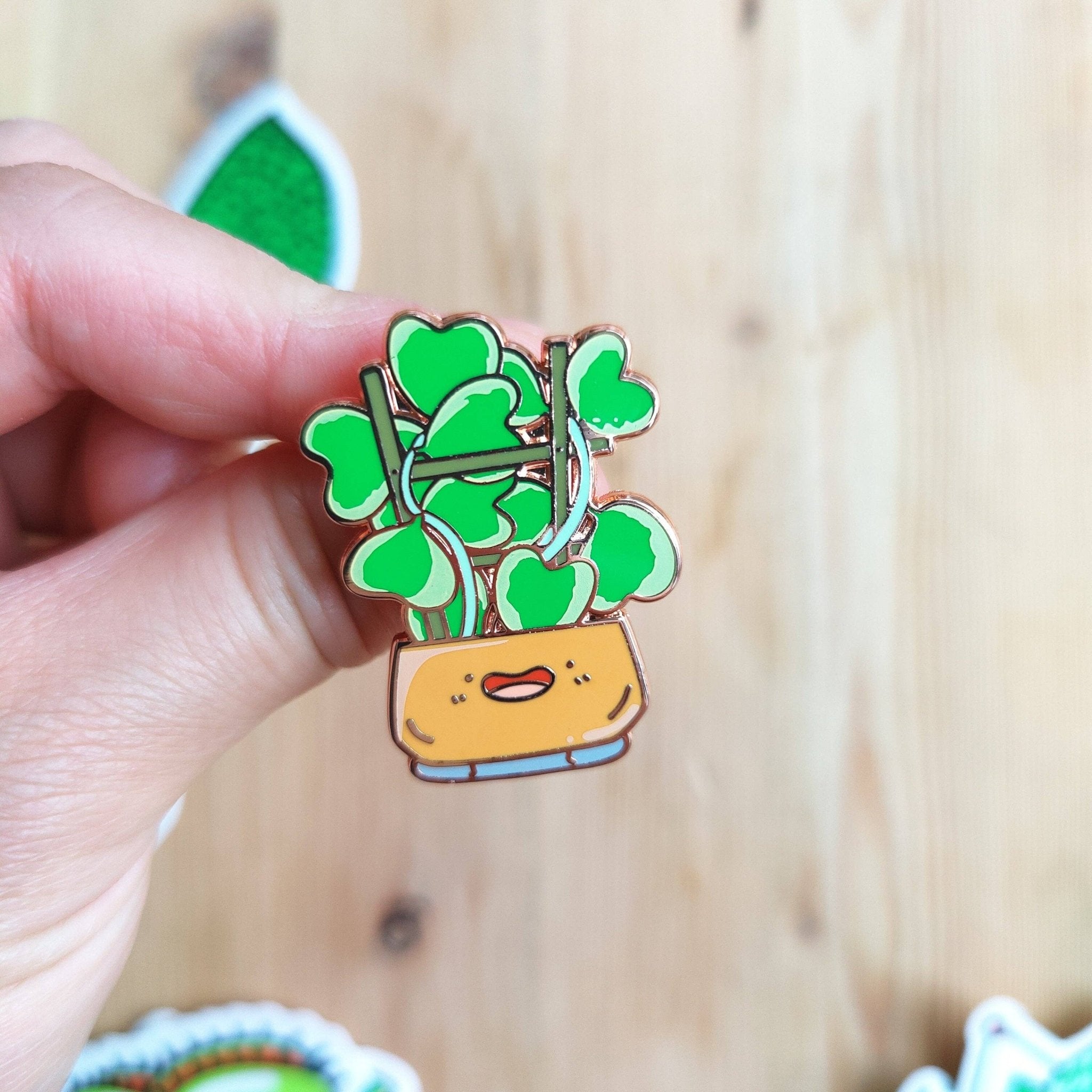 Variegated Hoya Kerrii Enamel Pin - Modern Hustle Marketplace