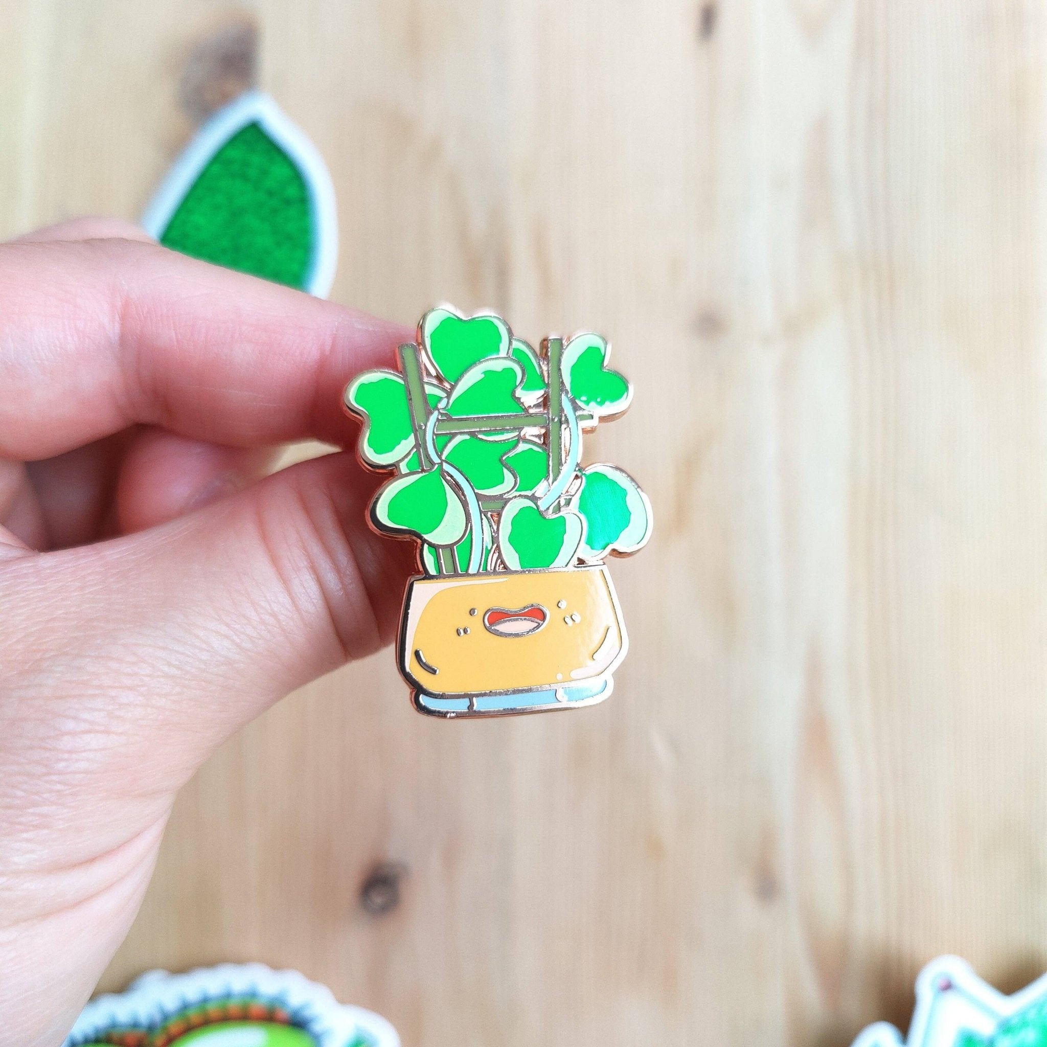 Variegated Hoya Kerrii Enamel Pin - Modern Hustle Marketplace